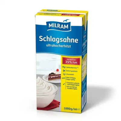 Živočišná šlehačka Milram 35% 1l