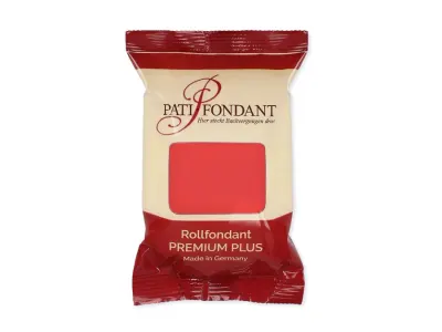 Červená potahovací hmota PATI PREMIUM pružná 250 g – Cake Masters