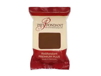 Potahovací hmota PATI PREMIUM elastická, hnědá 250 g – Cake Masters