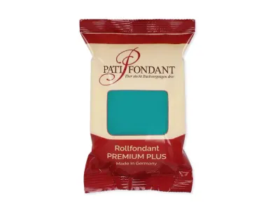 Elastická potahovací hmota PATI PREMIUM tyrkysová 250 g – Cake Masters
