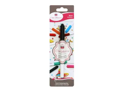 Černý potravinářský fix s hrotem 1 mm – Cake Masters