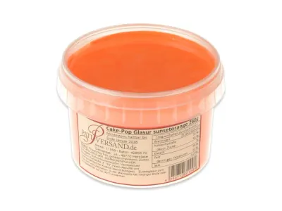 Oranžová tuková poleva v kelímku 260 g – Cake Masters