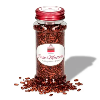 Čokoládové vločky lesklé bronzové 80 g – Cake Masters