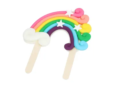 Cukrová duha Unicorn na zápichu 1 ks – Cake Masters