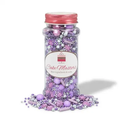 Cukrový posyp Purple Queen fialový mix 80 g – Cake-Masters