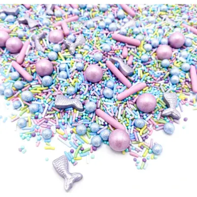 Cukrové zdobení Sladká mořská panna 90g – Happy Sprinkles