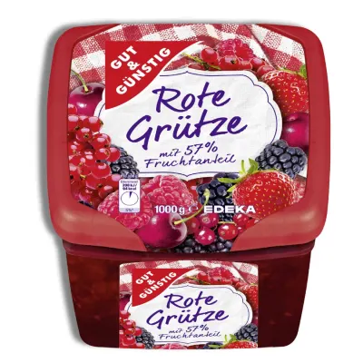 Ovocný rozvar s kusovým ovocem Zahradní ovoce 1000g – EDEKA