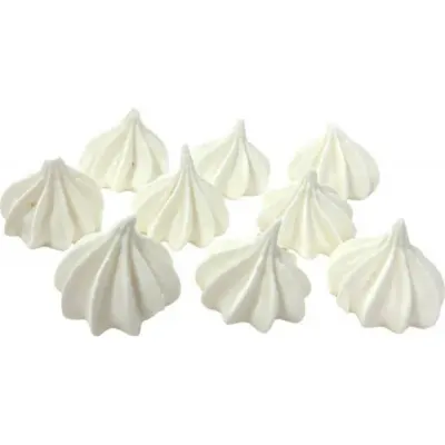 Cukrové mini pusinky bílé 9 ks – I love Cakes