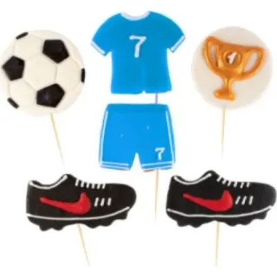 Cukrová figurka fotbal zápich do dortu – I love Cakes