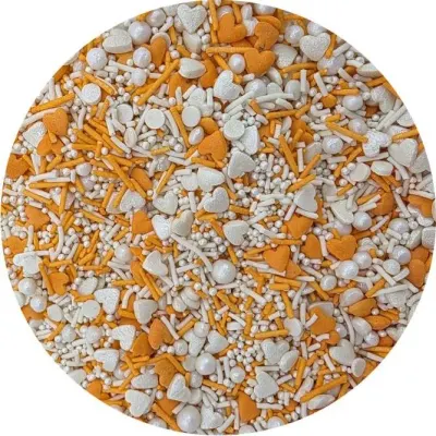Cukrové zdobení Oranžový mix 80 g – I love Cakes