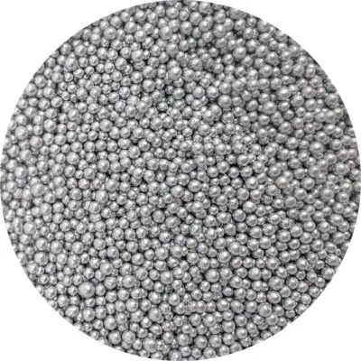 Cukrové perličky metalické stříbrné 3-4mm 80g – I LOVE CAKES
