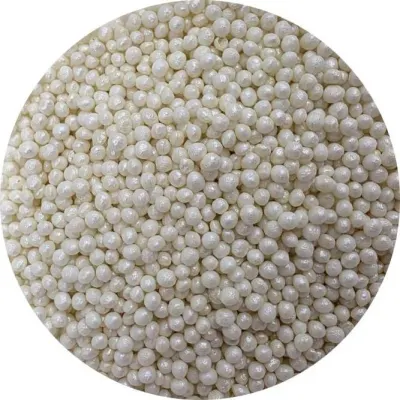 Cukrovo-rýžové perly bílé perleťové 3–4 mm 80 g – I LOVE CAKES
