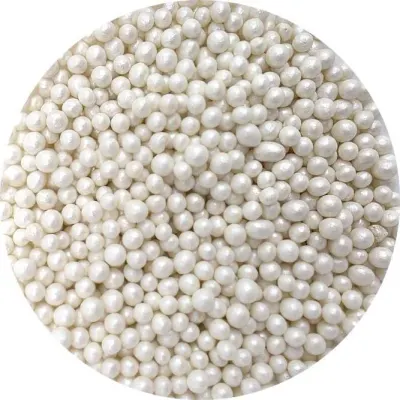 Cukrovo-rýžové perly bílé perleťové 5 mm 80 g – I LOVE CAKES