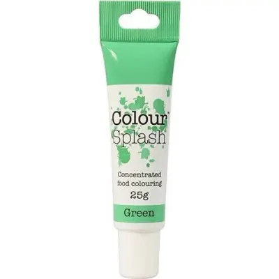 Gelová potravinářská barva zelená 25 g – Colour Splash