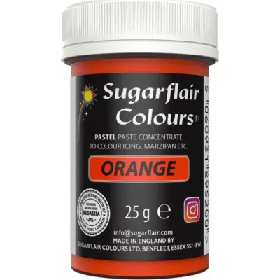 Gelová barva orange pastelová 25 g – Sugarflair