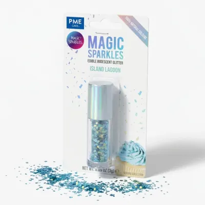 Jedlé třpytky Island Lagoon tyrkysové 3 g – PME