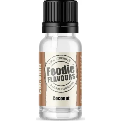 Přírodní koncentrované aroma kokos 15 ml – Foodie Flavours