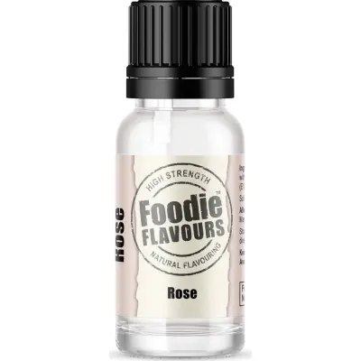 Přírodní koncentrované aroma růže 15 ml – Foodie Flavours