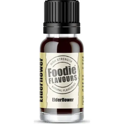 Přírodní koncentrované aroma černý bez 15ml – Foodie Flavours