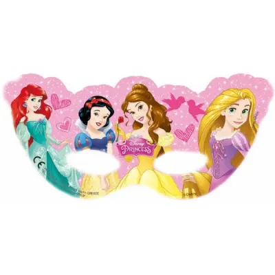 Party papírové masky - Disney Princess 6 ks
