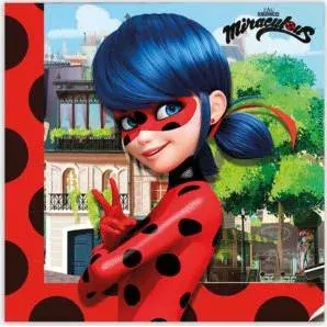 Papírové ubrousky Lady Bug 33 × 33 cm – Procos