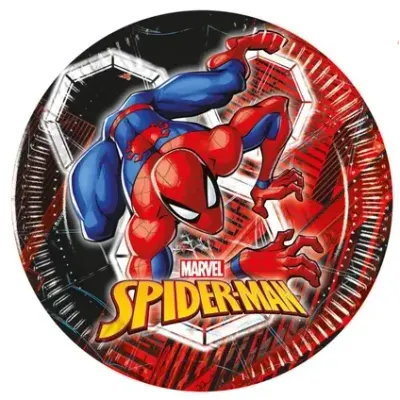 Papírové talíře Spiderman 19,5 cm 8 ks – Procos