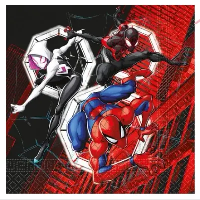 Papírové ubrousky Spiderman 33 × 33 cm, 20 ks – Procos