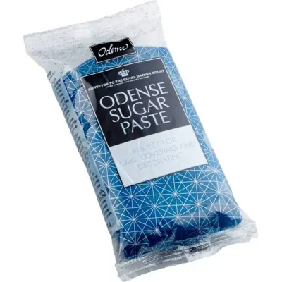 Potahovací hmota modrá vanilková 250 g – Odense