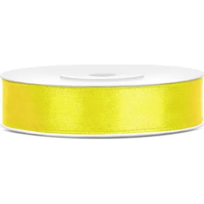 Žlutá dekorační stuha 12 mm × 25 m – PartyDeco