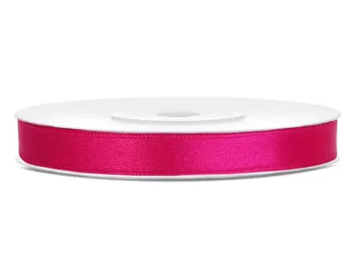 Sytě růžová stuha 6 mm × 25 m – PartyDeco