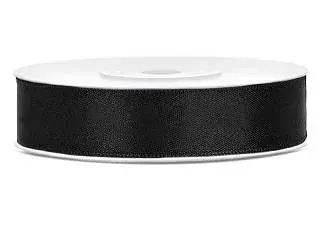 Černá dekorační stuha 12 mm × 25 m – PartyDeco