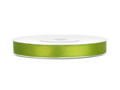 Světle zelená stuha 6 mm x 25 m – PartyDeco