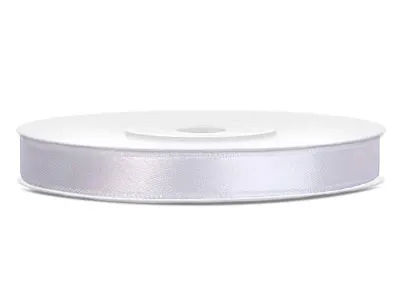 Bílá stuha 6 mm × 25 m – PartyDeco
