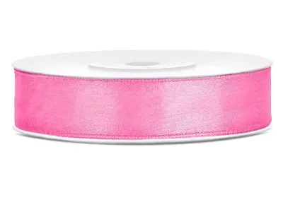 Růžová dekorační stuha 12 mm × 25 m – PartyDeco