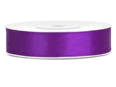 Sytě fialová dekorační stuha 12 mm × 25 m – PartyDeco