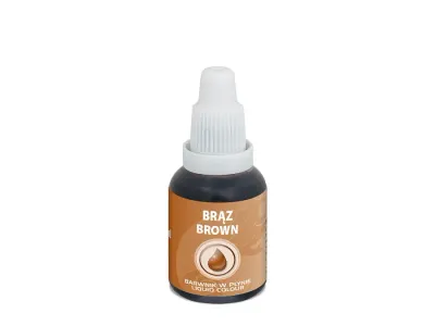 Airbrush barva tekutá hnědá 20 ml – Food Colours