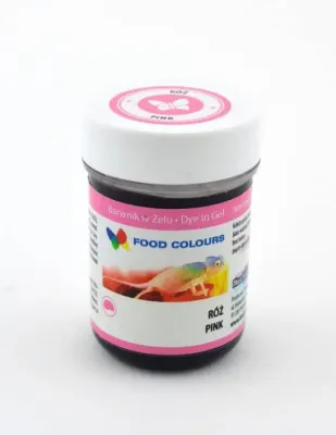 Gelová barva růžová (Pink) 35 g – Food Colours