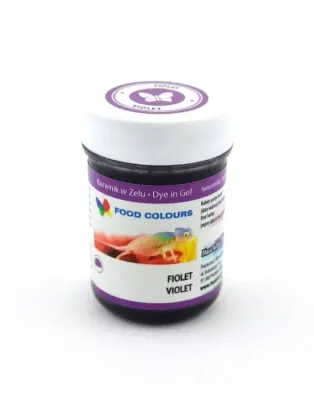 Gelová potravinářská barva fialová Violet 35 g – Food Colours