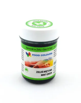 Gelová barva mentolově zelená Mint Green 35 g – Food Colours