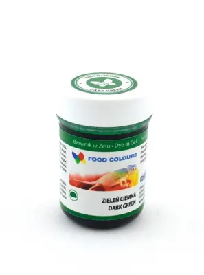 Gelová barva tmavě zelená (Dark Green) 35 g – Food Colours