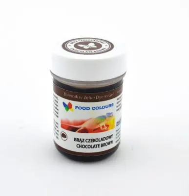 Gelová barva Chocolate Brown čokoládová 35 g – Food Colours