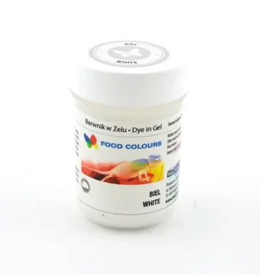 Gelová potravinářská barva bílá 35 g – Food Colours