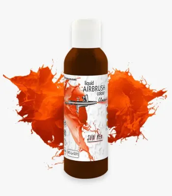 Tekutá airbrush barva Sun Red 135 ml – Food Colours