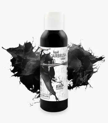 Airbrush barva tekutá černá 135 ml – Food Colours