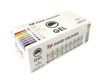 Sada gelových barev 8 ks – Food Colours