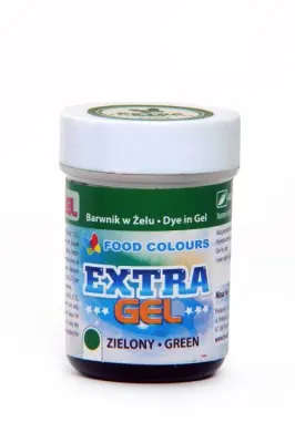 Gelová barva extra zelená 35 g – Food Colours