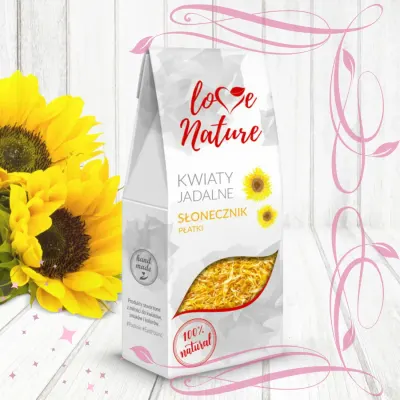 Okvětní lístky slunečnice jedlé květy 15 g – LOVE NATURE