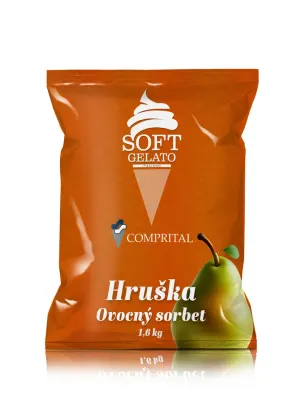 Směs na točenou zmrzlinu sorbet hruška 1,6 kg – COMPRITAL