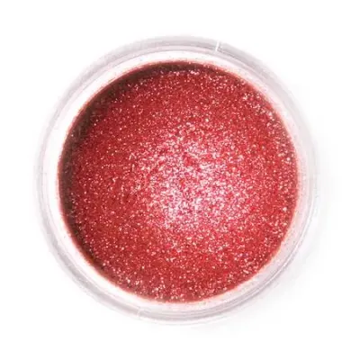 Jedlá prachová perleťová barva Sparkling Deep Red 3,5 g – Fractal