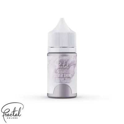 Airbrush barva tekutá perleťová Silver Shine 33 g – Fractal Colors